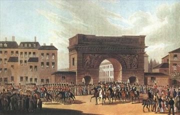 軍事戦争 Painting - 1814年の軍事戦争でロシア軍がパリに入城